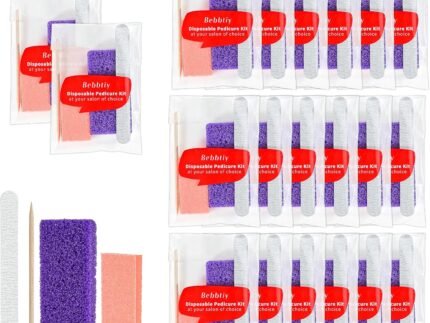 4 in 1 Disposable Pedicure Manicure Kit Sets (Pack of 20, Count, 20.0)
