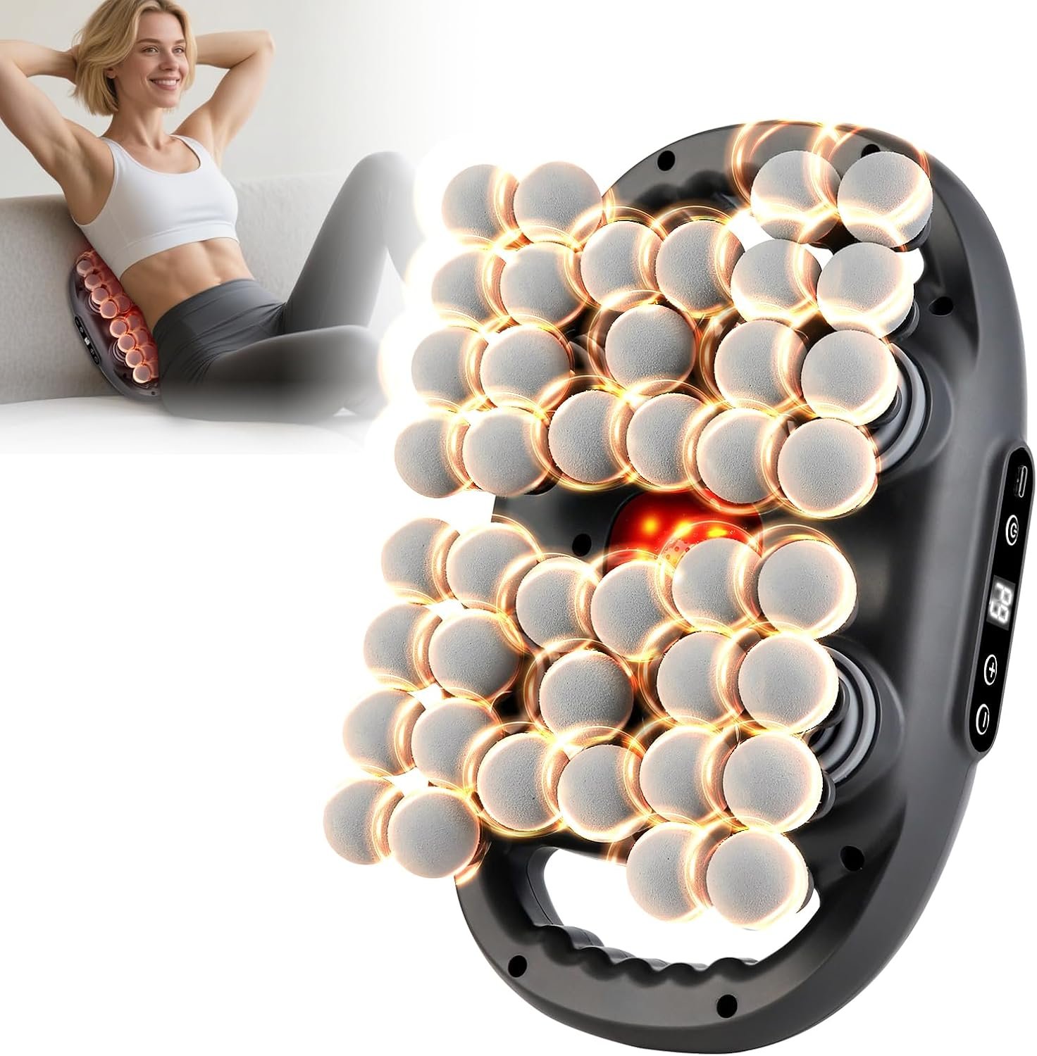 42 Head Massage Gun, Back Massager with 9 Modes & 42 Head Massage Gun, Back Massager with 9 Modes & 9 Intensities