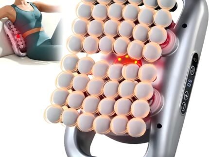48-Head Massage Gun Set, Deep Tissue Percussion Massager with 9 Modes & 9 Intensity Levels, Quiet Muscle Massage Gun for Back, Shoulders, Legs, Foot, and Body Muscle Pain Relief