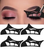 4PCS Reusable Eyeshadow Stencil Tool, Cat Eyeliner Stencil Guide