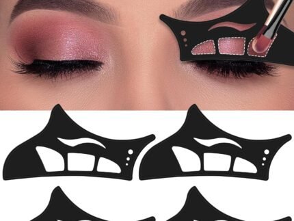 4PCS Reusable Eyeshadow Stencil Tool, Cat Eyeliner Stencil Guide