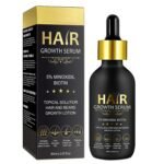 5% Minoxidil Hair Growth Serum for Men & Women – for Stronger Thicker Longer, Hair Regrowth Treatment- 2.02 oz