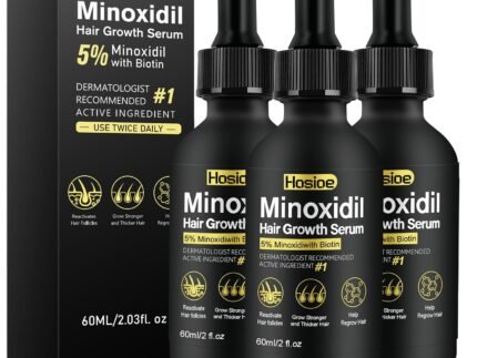5% Minoxidil Hair Growth Serum for Men and Women (3Packs)