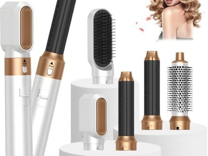 5 in 1 Air Styler, Hair Styler, Blow Dryer Brush, Negative Ion Hair Dryer Brush, Automatic Wrap for Curling, Frizz-Free, Hair Styling Tools for Drying Curling Straightening, Gifts for Women