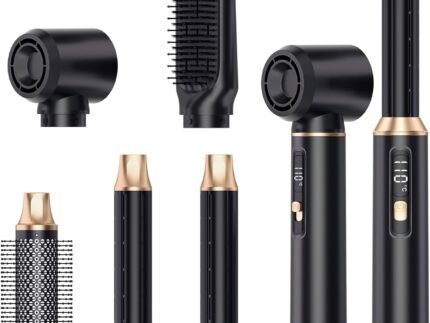 5 in 1 Blow Dryer Brush Set Hair Styler, Negative Ionic Blow Dry Brush,Hair Dryer Brush Detachable Hair Tool for Curling, Volumizer,Straightener,Drying
