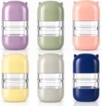 6Pcs Cylindrical Double-Headed Contact Lens Case Cute Eye Contact Case