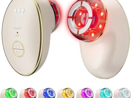 7 Color Neck Face Massager, Facial Massager with Suction Function, Face Sculpting Tool with 3 Intensity Level, Multifunctional Facial Tool for Home Use