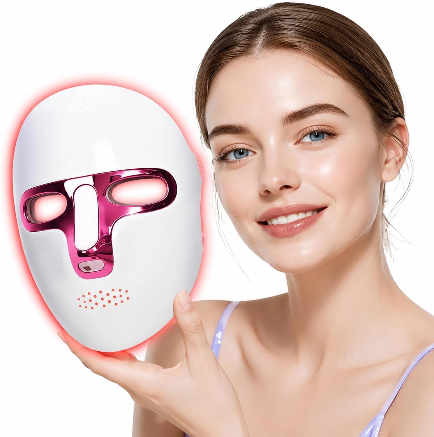 7 Colors Red Light Therapy for Face, LED Facial Mask, Rechargeable 7 Colors Red Light Therapy for Face, LED Facial Mask, Rechargeable