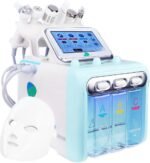 7 in 1 Facial Machine for Skin Care, Hydro Facial Machine with Vacuum Extraction & LED Mask, Deep Cleansing & Hydration Beauty Device for Home Use