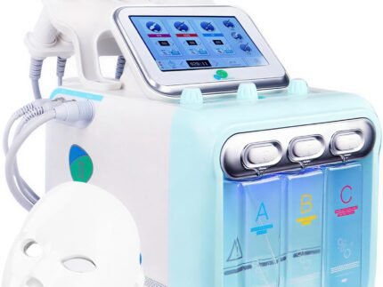 7 in 1 Facial Machine for Skin Care, Hydro Facial Machine with Vacuum Extraction & LED Mask, Deep Cleansing & Hydration Beauty Device for Home Use