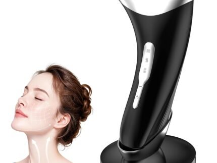 7-in-1 LED Neck Beauty Device, Facial Sculpting Tool of Face Lifting Device with Adjustable Vibration and Thermals for Wrinkles Neck and Face Massager for Home Use