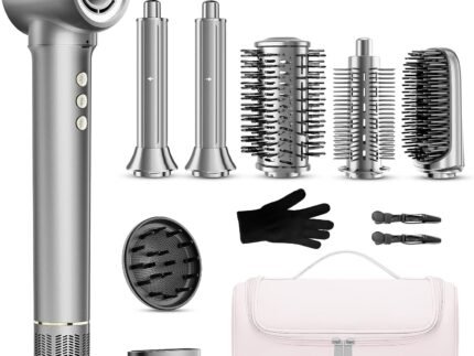 9-in-1 Hair Dryer Brush Kits, Curly Hair Dryer with Diffuser for Women
