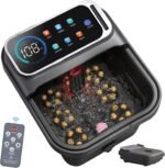 AAOBOSI Collapsible Foot Bath with Heat, Foot Massager Spa Soaking Tub