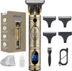 AMULISS Beard Trimmer for Men,Zero Gapped Vintage Professional Hair Clipper