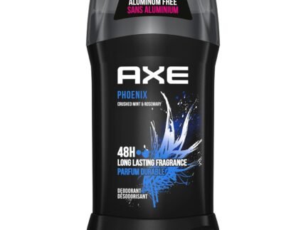 AXE Dual Action Deodorant Stick for Long Lasting Odor Protection Phoenix Crushed Mint & Rosemary Mens Deodorant Formulated Without Aluminum 3.0 oz