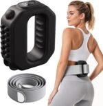 AddWin Compact Fitness Ring for Home Gym Use, Ab Machine for Abdomen/Arm/Leg, Multifunctional Full-Body Fascia Ring R10, 6 Intensity Levels with Massager Function