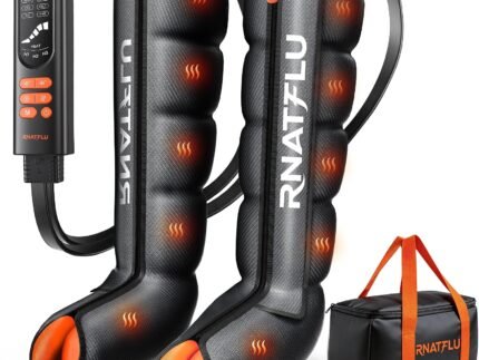 Air Compression Leg Massager with Heat for Circulation, Pain Relief