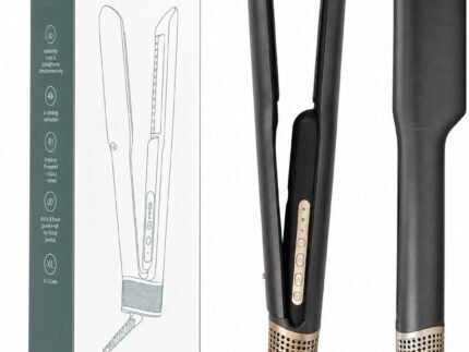 AirFleek AI – Air Straight | 2-in-1 Wet to Dry Hair Straightener & Blow Dryer with AI Heat Control, 110,000 RPM High-Speed Airflow, Ionic Frizz Reduction, Lightweight & No Heat Damage