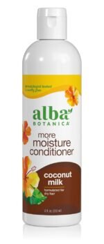 Alba Botanica More Moisture Conditioner, Coconut Milk, 12 Oz (Packaging May Vary)