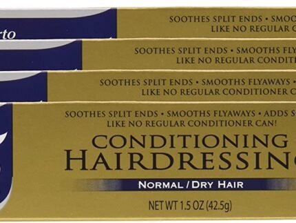 Alberto VO5 Conditioning Hairdressing – Normal to Dry Hair – Hair Conditioner Smooths Frizz and Enhances Color Vibrancy – 1.5 oz – Pack of 4