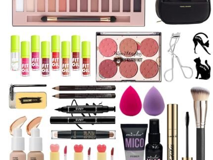 All in One Full Makeup Kit for Women, Makeup Set for Women&Beginner,Eyeshadow, Foundation, Lipsticks, Eyeliner, Mascara, Brow Soap Make Up Gift Set for Women Teen Makeup Kit For Girl (A2-02N)