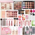 All in One Makeup Kit Makeup Set for Women Full Kit, Make Up Gift Set for Women Teens Girls, Makeup Essential Bundle Includes Eyeshadow Foundation Lipsticks Mascara Eyeliner Cosmetic Brush Set