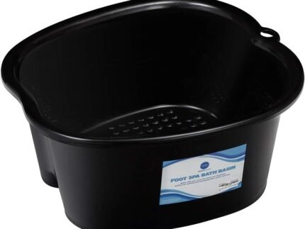 AllSett Health Foot Soaking Bath Basin – Large Size for Soaking Feet | Pedicure and Massager Tub for At Home Spa Treatment | Callus, Fungus, Dead Skin Remover