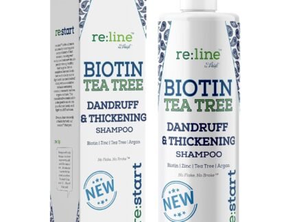 Anti Dandruff Shampoo for Men – Tea Tree Oil & Zinc Shampoo for Dandruff & Thinning Hair (8 OZ)