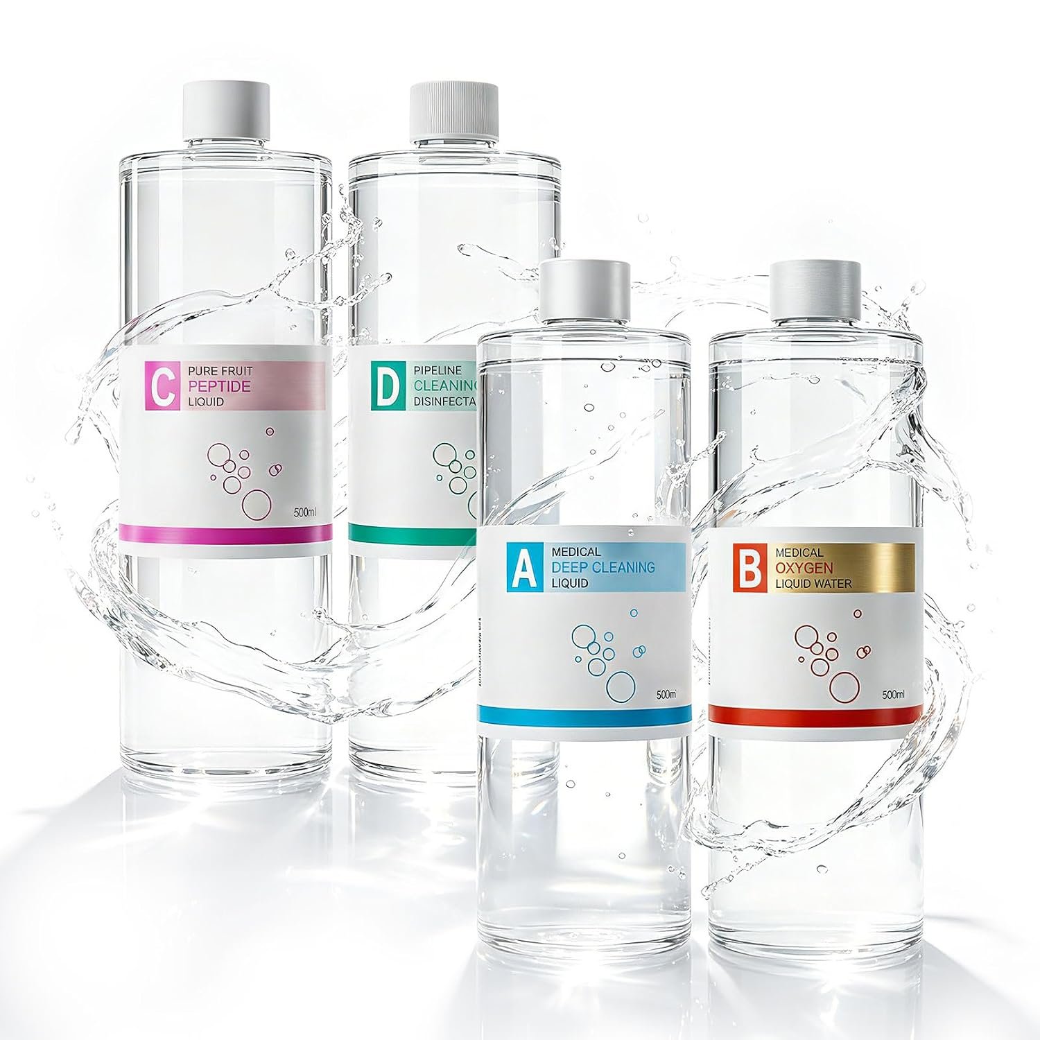 Aqua Peeling Solution for Professional Hydrodermabrasion System for Deep Cleansing Machine Use, Oxygen Bubble Skin Care Solution Set,At-Home Spa Care for All Skin Type Aqua Peeling Solution for Professional Hydrodermabrasion System for Deep Cleansing Machine Use, Oxygen Bubble Skin Care Solution Set,At-Home Spa Care for All Skin Type