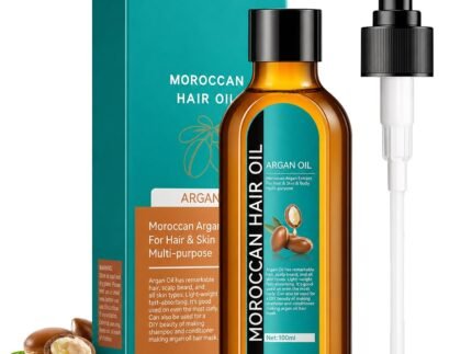 Argan Oil, Hair Oil for Frizzy Hair, Morroccan Hair Care Oil Natural Serum Help Split Ends Dry Scalp Hair Care Products Strengthen Dry Damaged Curly Long Curly Hair Treatment Heat Protectant