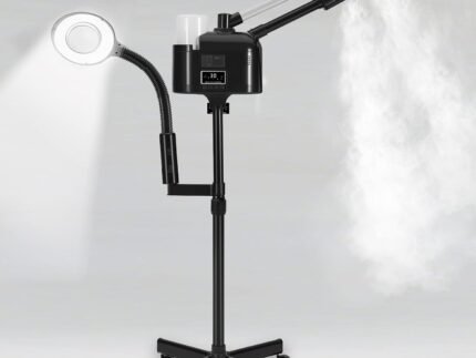 Artist hand Professional Facial Steamer with 5X LED Magnifying Lamp 3 in 1