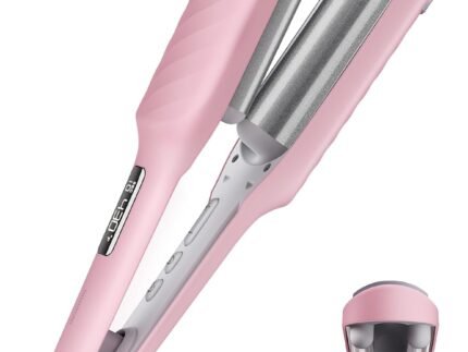 BABONIR Hair Crimper with 3 Barrels, Curling Iron for Beach Waves