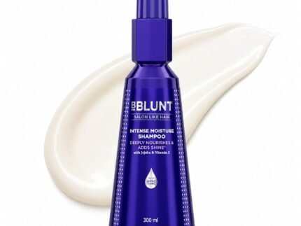 BBLUNT Intense Moisture Shampoo with Jojoba & Vitamin E – Moisturizing Shampoo for Dry, Frizzy Hair, Paraben Free, Smooths + Adds Shine, Color Safe, Men & Women, 10.14 Fl Oz (300 ml)
