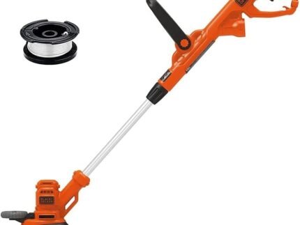 BLACK+DECKER Weed Wacker with Auto Feed, 14-Inch 2 in 1 String Trimmer Lawn Edger, Powerful 6.5-Amp Lightweight Electric Weed Eater (BESTA510)