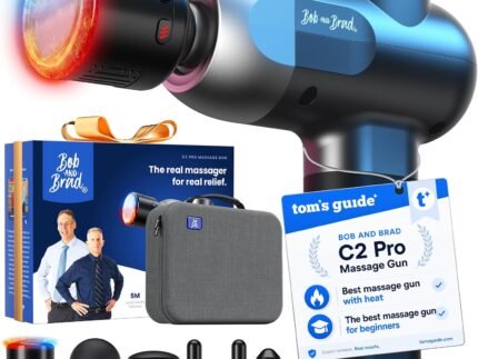 BOB AND BRAD C2 Pro Massage Gun with Heat and Cold Therapy, FSA Eligible & HSA Approved, PT-Developed Deep Tissue Back Massager for Athletes, Men & Women — Birthday & Holiday Gifts