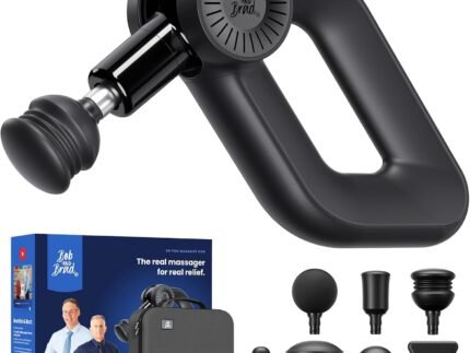 BOB AND BRAD D6 Pro Massage Gun Deep Tissue Percussion with 16mm Amplitude 85lbs Stall Force, FSA Eligible & HSA Approved Professional Muscle Massager for Athletes, Quiet Electric Back Massager