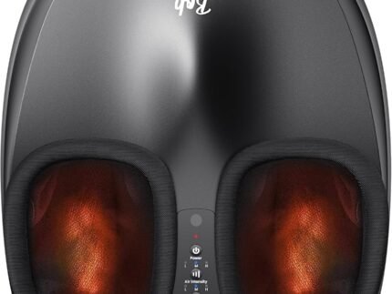 BOB AND BRAD Foot Massager with Heat, Shiatsu Deep Kneading & Air Compression for Plantar Fasciitis, FSA Eletric Feet Massager Machine, Fits US Size 12, HSA Eligible