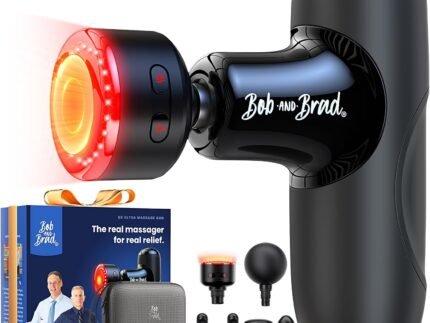 BOB AND BRAD Q2 Ultra Mini Massage Gun with Red Light Infrared,Pocket-Sized