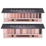 BOLOPER 2 Pack 12 Colors Makeup Nude Colors Eyeshadow Palette Natural Nude Matte Shimmer Glitter Pigment Eye Shadow Pallete Set Waterproof Smokey Professional Beauty Makeup Kit (2 PCS)