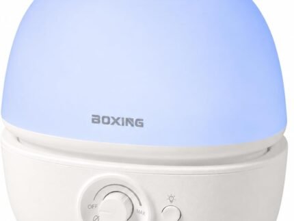 BOXING 3L Cool Mist Humidifier for Bedroom, Top Fill, Quiet, Night Light