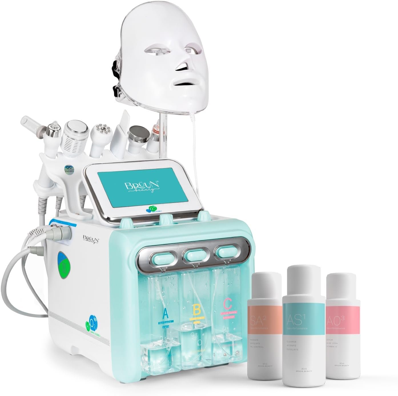 BRÜUN Facial Care Machine – A 7 in 1 Multifunctional Face Care Device for Skin Moisturizing – A Vacuum Cleaning Jet for Home and Beauty Salon BRÜUN Facial Care Machine – A 7 in 1 Multifunctional Face Care Device for Skin Moisturizing – A Vacuum Cleaning Jet for Home and Beauty Salon
