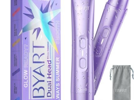BYART 2-in-1 Dual Head Bikini Trimmer for Women, Electric Razors, Gifts