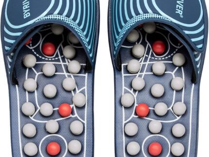 BYRIVER Acupuncture Massage Slippers Sandals Slides Shoes Mat, Arthritis Plantar Fasciitis Foot Neuropathy Pain Relief Massager for Circulation, Mothers Fathers Day Gift for Mom Dad(05S)