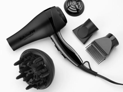 BaBylissPRO Nano Titanium 2000-Watt Blow Dryer with Concentrator Nozzle, Professional Grade Ionic Corded Styling Tool for Hair
