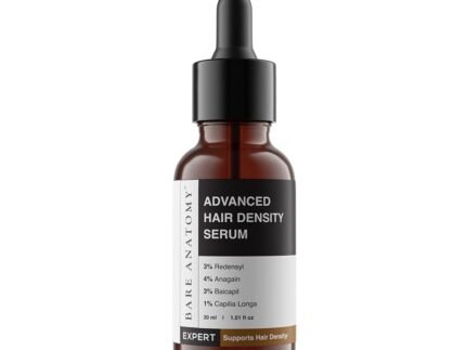 Bare Anatomy Advanced Hair Density Serum | 3% Redensyl, 4% Anagain, 3% Baicapil, 1% Capilia Longa, Rosemary, Biotin & Rice Extract | Reduces Hair Fall, Supports Hair Growth for Men & Women | 30 ml
