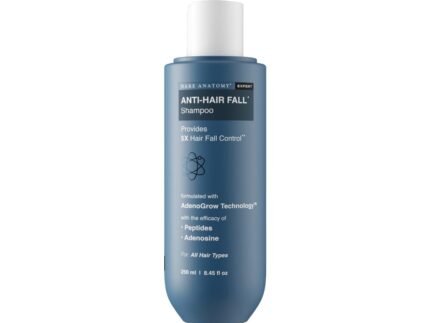 Bare Anatomy Anti-Hair Fall Shampoo | Provides 5x Hair Fall Control | pH 4.6 | Adenosine & Peptides | Strengthens Weak Roots & Reduces Breakage | Sulphate & Paraben Free | Unisex | 250ml