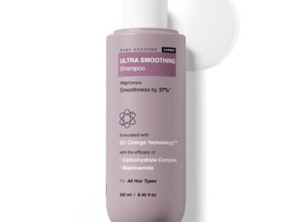Bare Anatomy Ultra Smoothing Hair Shampoo | Restores Smoothing & Texture by 27% | Dry & Frizzy Hair | Paraben & Sulfate Free | For Women & Men | 250ml