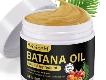 Batana Oil for Hair Growth, 100% Pure – Dr. Sebi Organic Batana Oil from Honduras, Prevent Hair Loss, Eliminates Split Ends for Men & Women 120g
