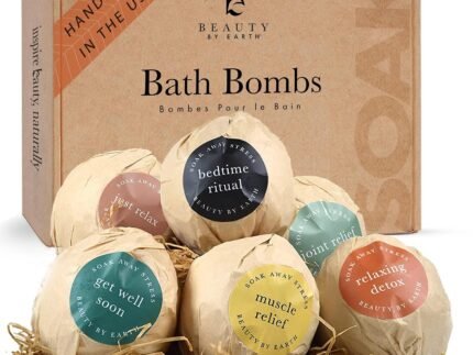 Bath Bombs Gift Set – USA Made with Organic & Natural Ingredients