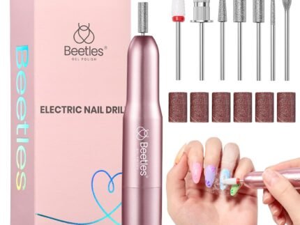 Beetles Electric Nail Drill Kit, 7 Drill Bit 0-12000 RPM Electric Nail File